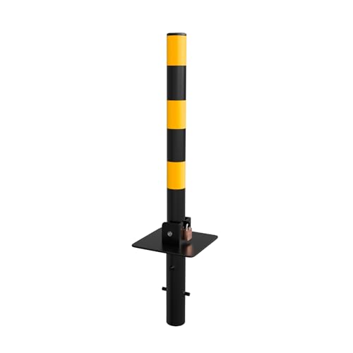Streetwize - Buried Folding Parking Post, Yellow/Black Striped - ...