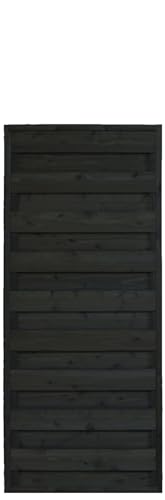 WOODPRO 枠付き フェンス 目隠し【4方枠】幅60cm×高さ150cm×奥行5.2cm CB(チャコールブラック)色 横幅は1cm単位でオーダー可 ウッドフェンス 木製 ボーダー 国産杉 重さ約5.6kg 受注生産