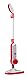 Dirt Devil Dampfreiniger DD7002- Elektrische Bodenreiniger 1300W - Dampfbesen mit 7,5 Meter Reichweite - Einstellbare Dampfmenge - Verschiedene Bodenarten - Wassertank 330ML - Rot/Grau