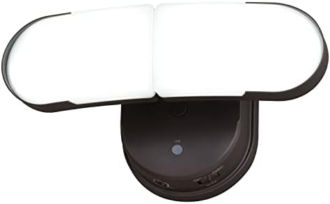 VAXCEL Lambda 2 Light LED Outdoor Linkable Adjustable Security Flood Light Bronze