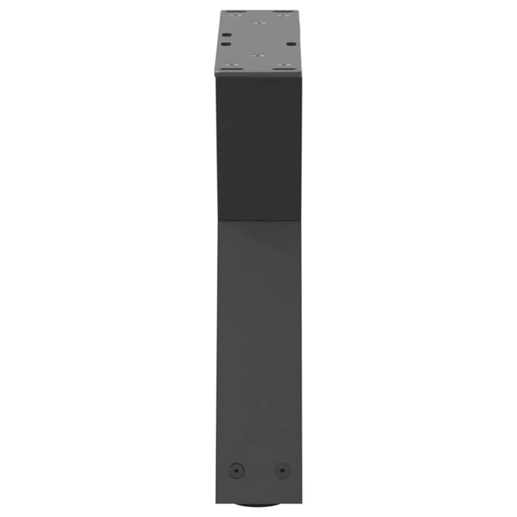 Gambe per tavolino da caffè antracite, 30 x (30-31,3 cm), in acciaio verniciato a polvere, con piedini regolabili in altezza, design moderno, robuste e durevoli, per soggiorno, ufficio, tavolo