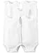 Carter's 5-Pack S/L Bodysuits - White- 12 Months