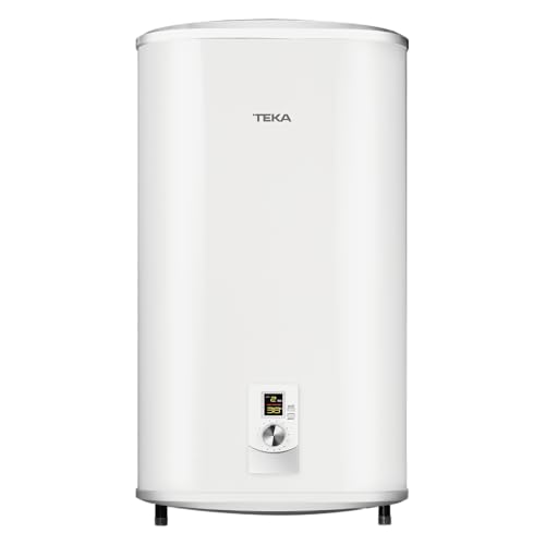 TEKA Termo Eléctrico 93L, Instalación Vertical y Horizontal, Display Digital, 2 Tanques Esmaltado Zafire, Resistencia Cerámica, Protección IPX4, Modelo SHS 100
