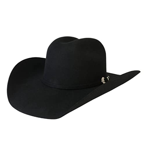Justin Americana Black 3X Wool Cowboy Hat, 7 3/8