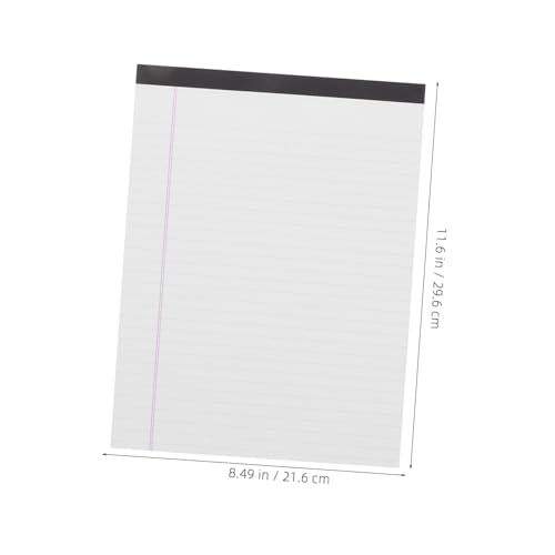 Bloc-notes A4 grands carreaux détachable Housoutil avec support rigide