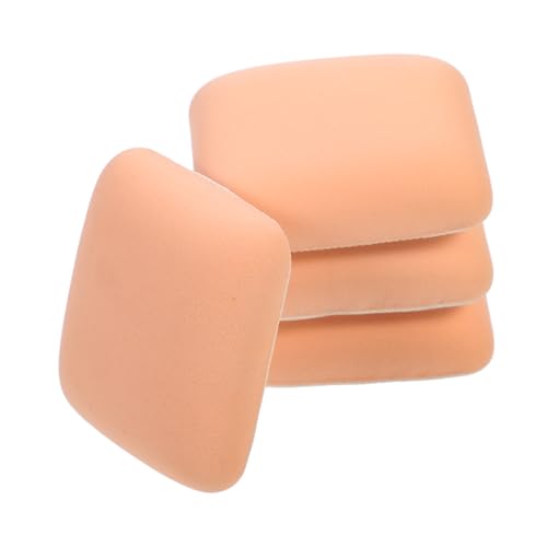 WRITWAA 4Pcs Travel Makeup Dual Use Cosmetic Powder Puff Portable Reusable with for Smooth Application and Powder Saving
