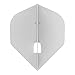 L-style L1 Standard Dart Flights – PRO – Clear White – 1 Set (3 Flights)