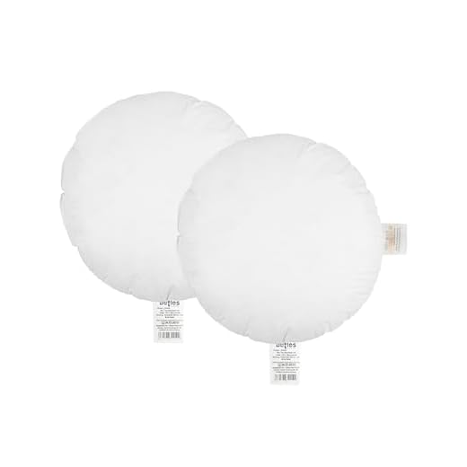 beties „Publik“ Federkissen Rundkissen 2er Set ca. 40 cm rund Ø Rundkissen Bodenkissen Kopfkissen (echte Federn) vielfältige Größenauswahl, waschbar traditionell gefertigt