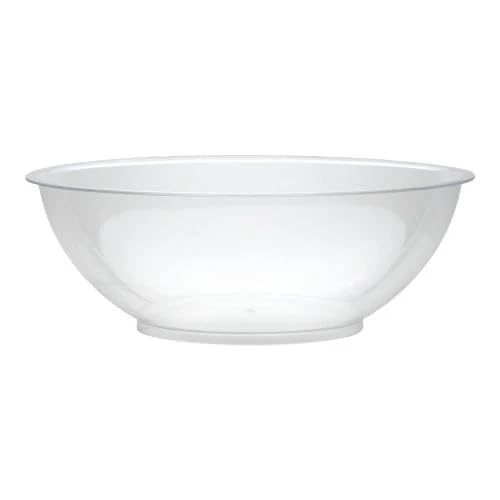 EcoQuality 80oz Clear Plastic Bowl - Large Disposable Clear Bowl for Parties Catering Food Storage Meal Prep Salad Fruit Bowl Lightweight Durable (3)