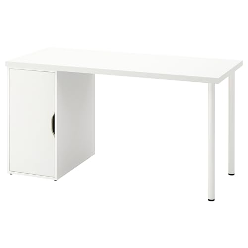 Bureau blanc 140x60 cm ProTuning ALEX LAGKAPTEN pour ordinateur