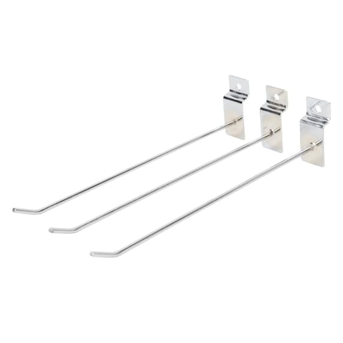 Marhynchus Crochet à Fente, 50pcs SLATWALL Hooks ACCESSOIRES SLATWALL ACCESSOIRES SLATWALL HORDS HORD DUTH DUT DURAT DU PLOGE GRID GRIDWALL CROCK POUR RETOLLAGE