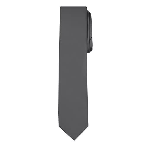Image of Jacob Alexander Men's Skinny Width 2 inch Solid Color Tie