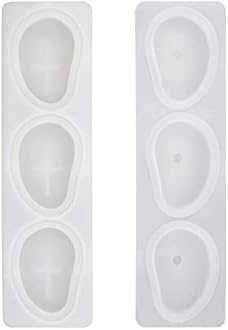 3-Cavity Mango Mold Cake Silicone Molds for Baking Dessert Jelly Ice Cream 3D Fruit Shapes Silicone Mold for Chocolate Candy Pastry Truffle Pudding Jelly Cheesecake Mousse Soap