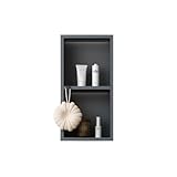 Photo Gallery glfnb nicchia da parete per doccia in acciaio inox, doppio/tre ripiani, per riporre oggetti, nicchia flessibile da incasso per doccia e wc, per riporre oggetti in bagno (grigio, 30x60 cm/11,8x23,6 Photo Gallery glfnb nicchia da parete per doccia in acciaio inox, doppio/tre ripiani, per riporre oggetti, nicchia flessibile da incasso per doccia e wc, per riporre oggetti in bagno (grigio, 30x60 cm/11,8x23,6