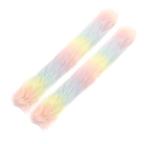 YARNOW 2 Pièces Bracelet En Peluche Bracelet Pour Enfants Enfants Groupe Mousse Filles Festival Faire La Fête Bandes De Claquement De Filles Gifles Claque Peluche