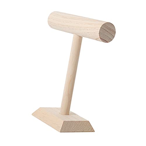 jojofuny Soporte de Pulseras en Forma de T Expositor de Madera Soporte de Reloj Organizador de Joyas Soporte de Collar para Escaparate de Tienda en Casa Cover