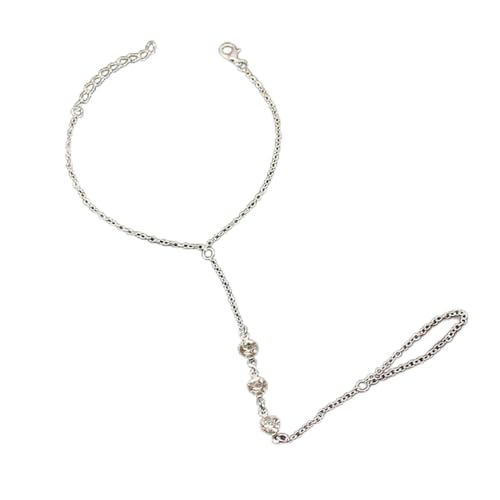 Bracelet doigt en perles de cuivre YDYDTTKD cadeau couple et amie chaîne serrure