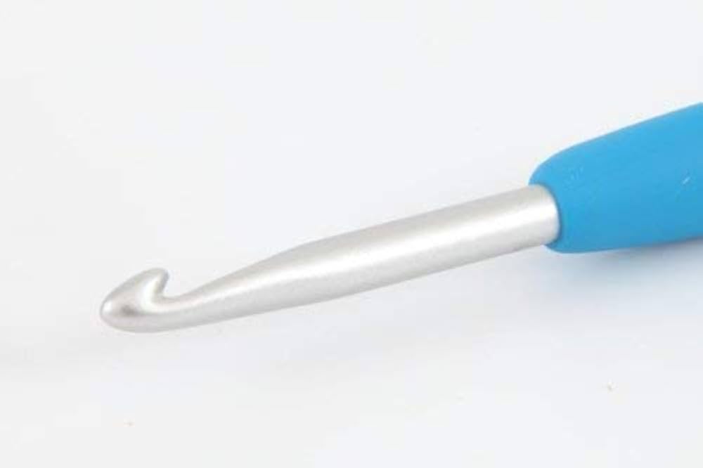 Uncinetto Clover Amour 5,0 Mm | Impugnatura Ergonomica Blu | Per Lavorazione A Maglia