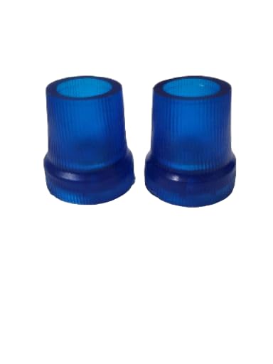 Walking Stick Silicone Bush Tips, 19mm Inner Diameter, Blue, Set of 2, with Iron Plate Reinforcement, 3.5 x 4 cm.-image-8