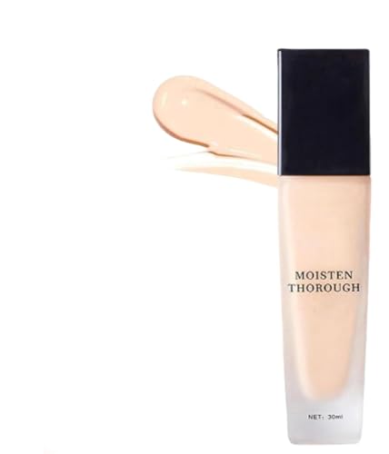 2025 LANERS Soft Foundation, para mujeres mayores de 60 años, hidratación de cobertura completa de la cobertura completa: ropa natural, base, hidratación, corrector de cobertura completa, ropa larga