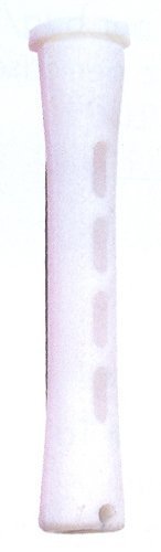 Diane Long Cold Wave Rods with Rubber Bands for Hair Curling and Perm Styling - White - DCW4 - 3 Dozen (36 pcs)