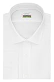 Van Heusen Men's Big and Tall Flex Fit Solid Spread Collar Dress Shirt, White, 19
