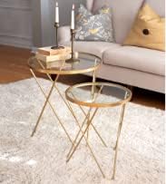 Two Tier Gold Tables