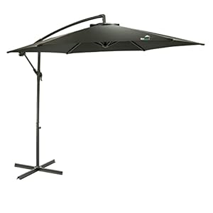 MaxxGarden Aluminium Zweefparasol ⌀300 cm – Parasol met Zwengelinrichting – UV-Bescherming – Waterafstotende Bespanning…