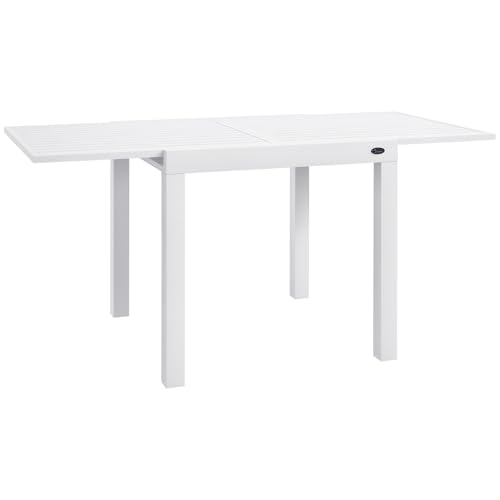 Outsunny Expandable Patio Dining Table for 4-6, 35.5