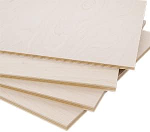 Miniatura 9 de RISWER Madera contrachapada de abedul báltico de 18, 12 x 12 pulgadas, manualidades de madera para corte láser, láminas finas de madera