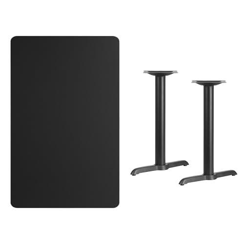 Flash Furniture XU-BLKTB-3048-T0522-GG 30'' X 48'' Rectangular Black Laminate Table Top thumb #4