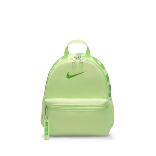 Nike Minimochila Brasilia Just Do It (11L) (criança pequena), lima líquida clara/lima líquida clara/verde médio, tamanho único