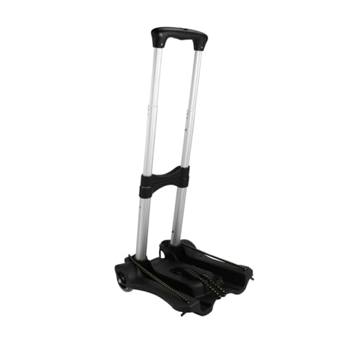 Carrello pieghevole portatile 1 Pz PullUp Portapacchi con ruote Carrello di immagazzinaggio Nero Leggero Pieghevole Borsa Loader per Viaggi e Shopping