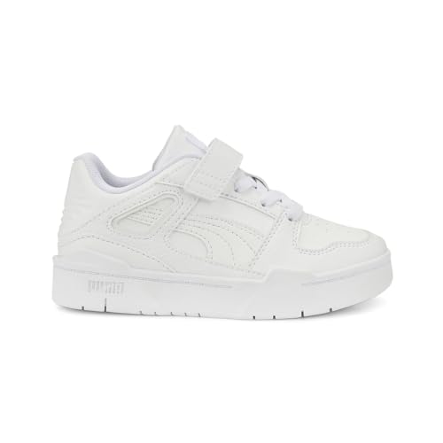 PUMA Kids Boys Slipstream Leather Lace Up Sneakers Shoes Casual - White
