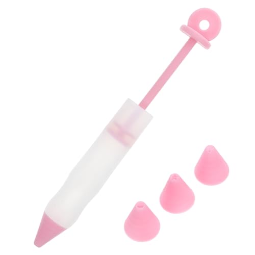 BIUDECO Penne in Silicone per Decorare Dolci con Punte Penna Scrittura Alimentare per Torte Biscotti e Strumenti Professionali per Decorazioni Cioccolato e Crema Facile da Usare Colore