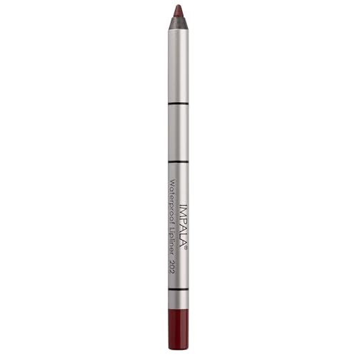 Impala - Wasserfester cremiger Lipliner | Farbe 202 Bordeaux | Permanent Lipliner | Wasserfester Lipliner | Langanhaltender Lipliner