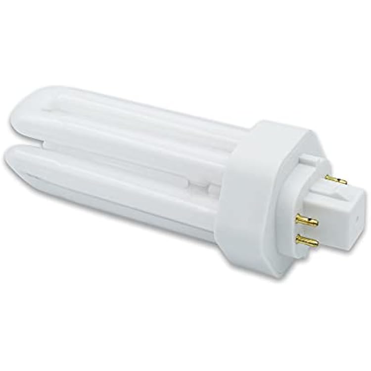 Technical Precision 42Watt CFL Triple Tube Light Bulb Replacement for GE General Electric G.E F42TBX827A4P/EOL Warm White 2700K PLT Bulb - GX24Q-4 4 Pin CFL Bulb - 1 Pack
