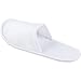 White Fleece House Slippers for Kids (24 Pack)