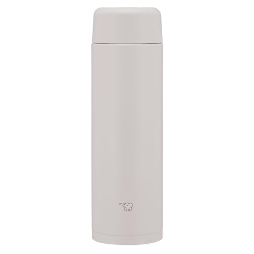 Image of Zojirushi Mahobin SM-MS35-HM Stainless Steel Mug Water Bottle, 11.8 fl oz (350 ml), Screw Type, Dishwasher Safe, Seamless Tub, Only 2 Cleaning Points, Sheer Gray