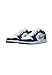 NIKE Air Jordan 1 Low Men's Shoes (553558-141, White/Midnight Navy/Wolf Grey) Size 10