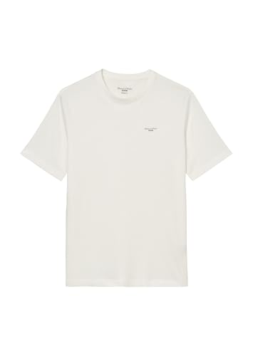 Marc O'Polo Denim Herren T-Shirt aus Bio-Baumwolle Regular Fit, Weiß (Egg White), S – Ansicht 6