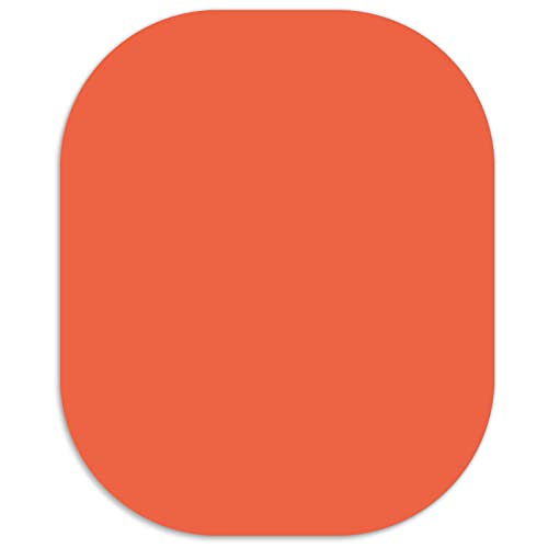 Mouse Mat, Small Mouse Pad Orange, Washable Small Mousepads Cute Mousemat with Non-Slip Base Computer Mini Mouse Mats Portable for Office Laptop Working Studying