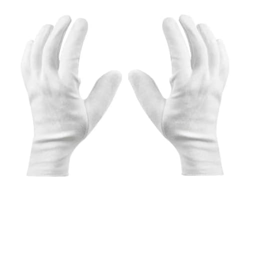 White Cotton Gloves for Ceremonial Handling