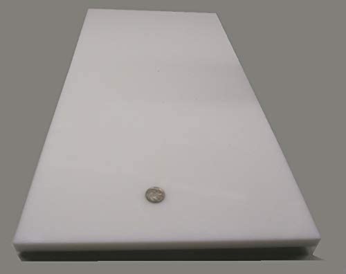 HDPE (High Density Polyethylene) White Sheet .625" (5/8") x 12" x 24" 1 pc