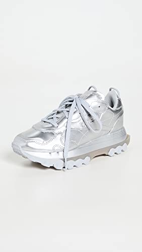 Reebok Women's X Cardi B Classic Sneakers, Silver Metallic/Pewter, 7 Medium Us #TOP24