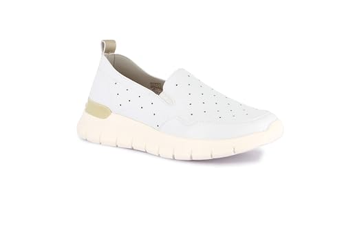Grunland SC6188 Bianco-Platino 40 sandales en cuir métallisé haut de gamme