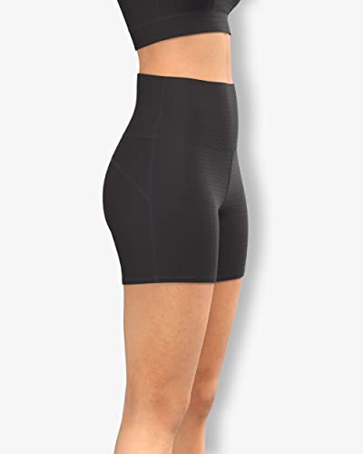 Image of Sfytt Women's 6 inch High Waist Biker Shorts - Workout Yoga Running Gym Compression Spandex Booty Shorts - Polyester Exercise
