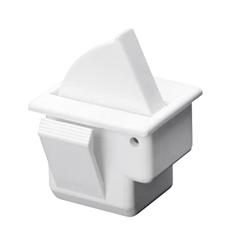 Image of Heyiarbeit Refrigerator Door Light Switch 2Pin Universal Replacement Switch NC 2.5A 250V / 5.0A 125V for Most Refrigerators Freezer White 2Pcs