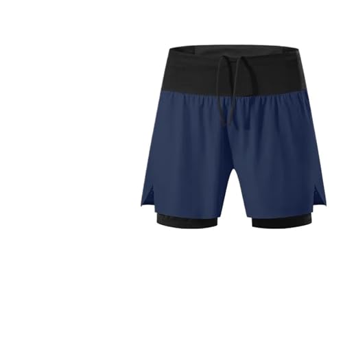 Short de sport homme double couche à séchage rapide pour fitness