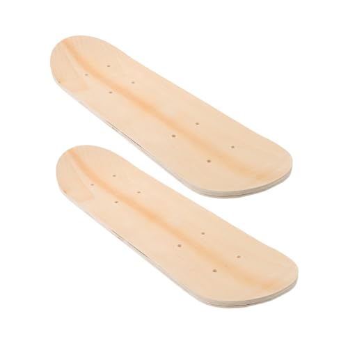 Abaodam 2pcs Skateboard DIY Skateboard Material Graffiti Supply Wood Deck Board Blank Board DIY Material Wooden